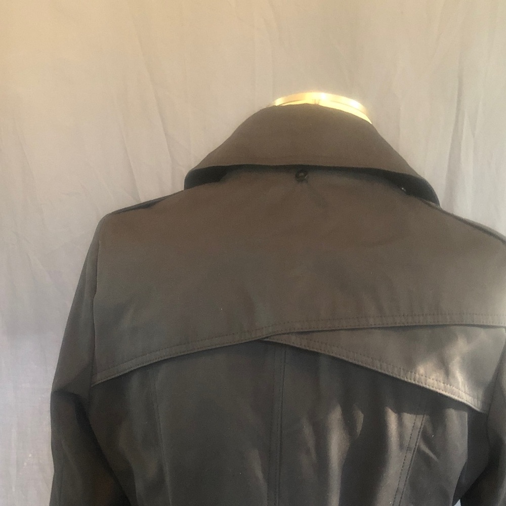 Via Spiga Black Trench Coat (M) - Picture 9 of 12